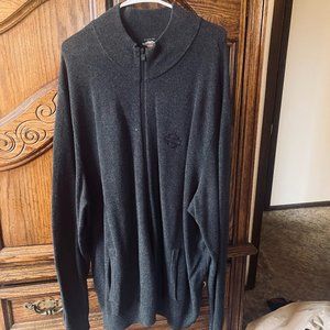Harley-Davidson Grey Zippered Sweater